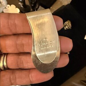Gucci Metallic Silver Money Clip